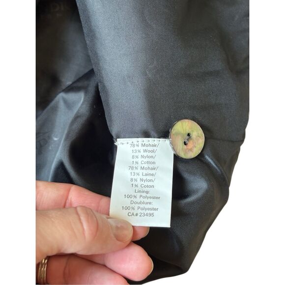 Icelandic Design CHUNKY MOHAIR Wool CARDIGAN size M Sweater Purple Cozy Cottagec - Picture 9 of 11